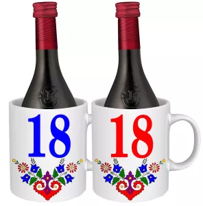 Hrnek s vínem – k narozeninám s výročním číslem 18