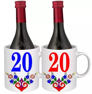 Hrnek s vínem – k narozeninám s výročním číslem 20