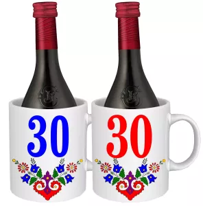 Hrnek s vínem – k narozeninám s výročním číslem 30