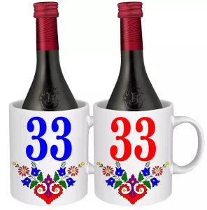 Hrnek s vínem – k narozeninám s výročním číslem 33