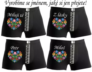 Pánské spodní prádlo - boxerky se jménem na přání 2