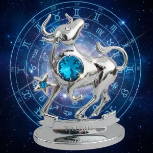 Stříbrná figurka Znamení BÝK (se Swarovski krystaly)
