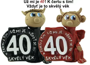Narozeninová figurka - skvělý věk 40