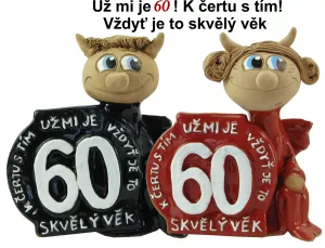 Narozeninová figurka - skvělý věk 60