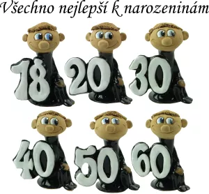 Narozeninová figurka - muž s číslem