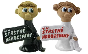 Figurka muže nebo ženy k narozeninám
