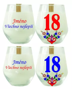 Soya Insight – svíčka ze sójového vosku se jménem na přání a číslem 18