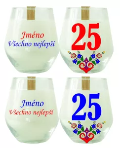 Soya Insight – svíčka ze sójového vosku se jménem na přání a číslem 25