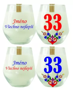 Soya Insight – svíčka ze sójového vosku se jménem na přání a číslem 33