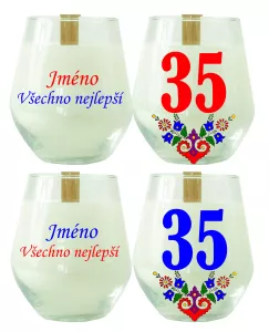 Soya Insight – svíčka ze sójového vosku se jménem na přání a číslem 35