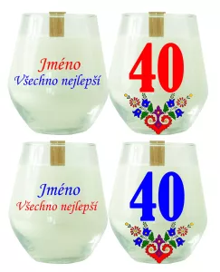 Soya Insight – svíčka ze sójového vosku se jménem na přání a číslem 40