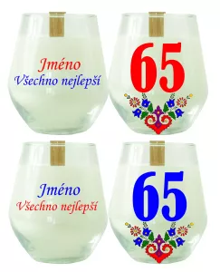 Soya Insight – svíčka ze sójového vosku se jménem na přání a číslem 65