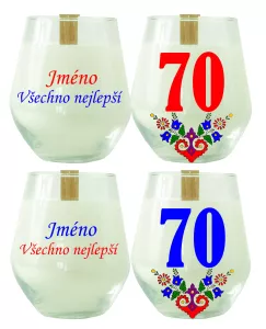 Soya Insight – svíčka ze sójového vosku se jménem na přání a číslem 70