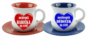 Šálek s podšálkem pro dědečeka a babičku