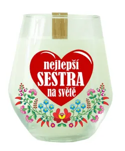 Svíčka ze sójového vosku - nejlepší sestra na světě