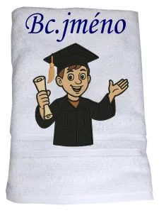 Osuška pro studenta se jménem a titulem Bc.