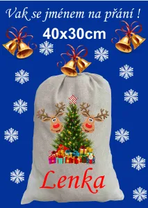 🎁 Vánoční vak se sobíky a jménem na přání