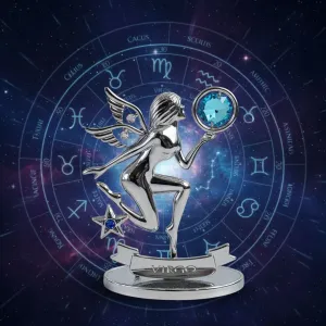 Postříbřená dekorace Znamení zvěrokruhu – Panna (Virgo)