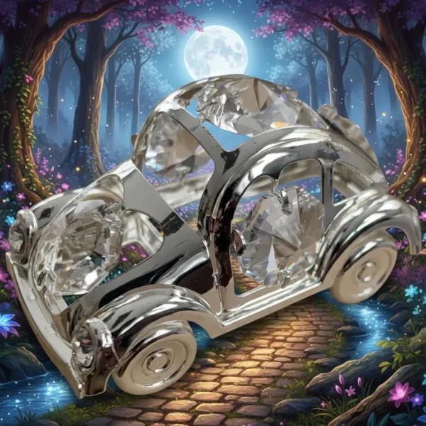 Postříbřená dekorace Beetle Car (Brouk)