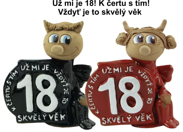Narozeninová figurka - skvělý věk 18