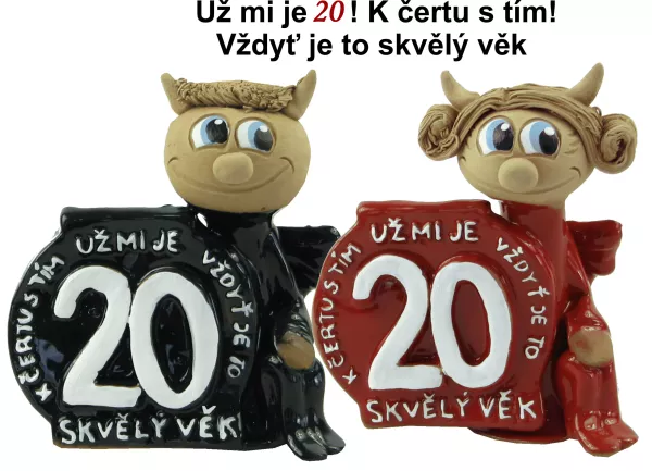 Narozeninová figurka - skvělý věk 20