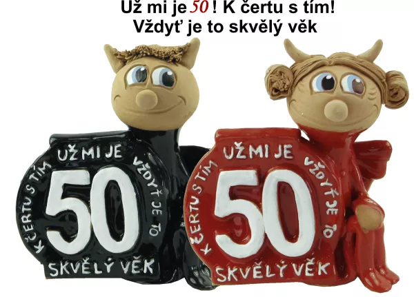 Narozeninová figurka - skvělý věk 50
