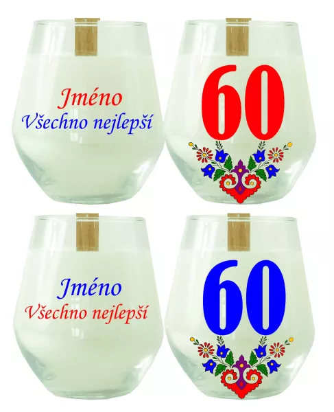Soya Insight – svíčka ze sójového vosku se jménem na přání a číslem 60