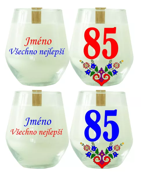 Soya Insight – svíčka ze sójového vosku se jménem na přání a číslem 85