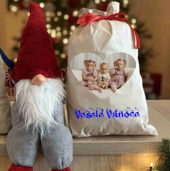🎁 Látkový vak s fotkou a jménem na přání