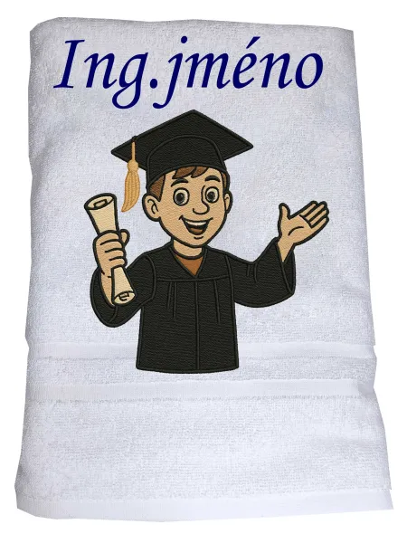 Osuška pro studenta se jménem a titulem Ing,