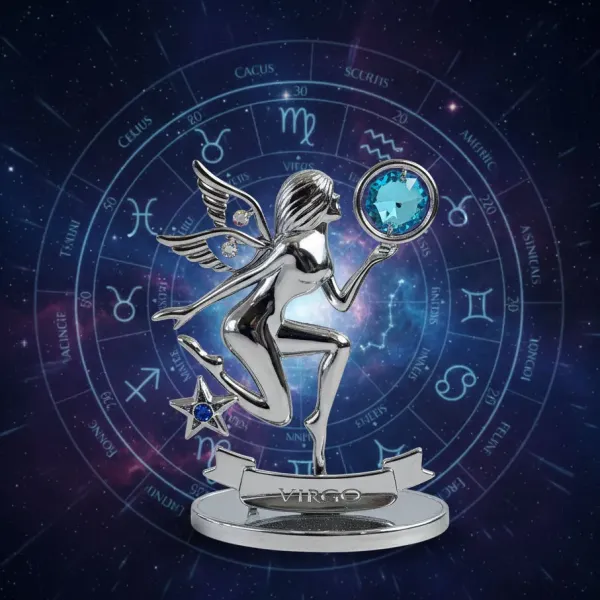 Postříbřená dekorace Znamení zvěrokruhu – Panna (Virgo)