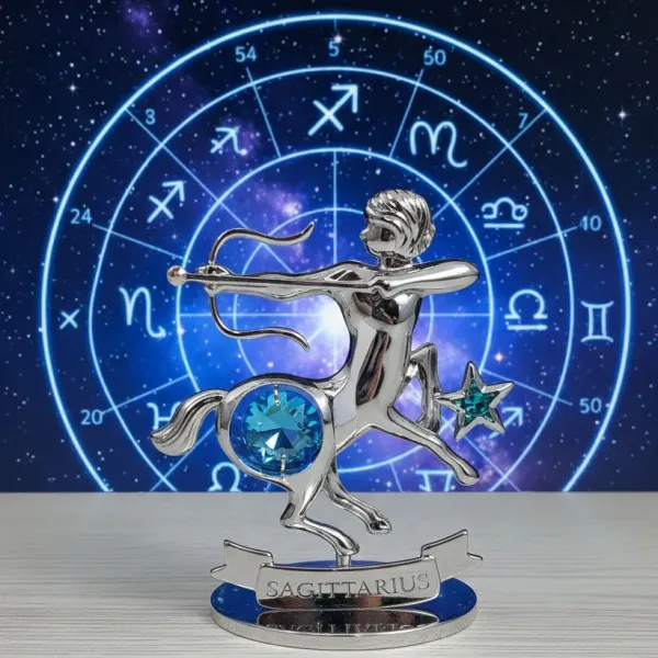 Postříbřená dekorace Znamení zvěrokruhu – Střelec (Sagittarius)
